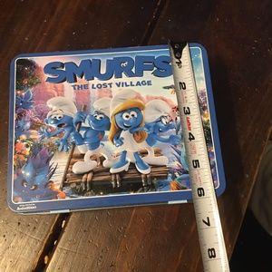 Smurfs "The Lost Village Metal" Tin Lunchbox